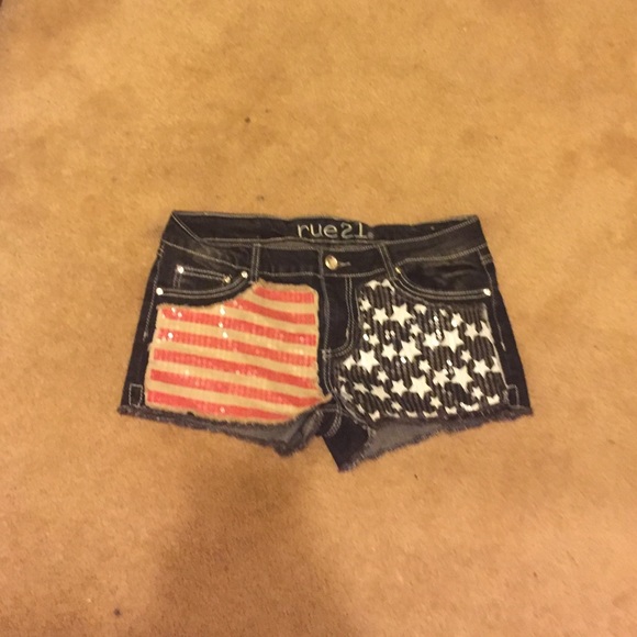 Denim shorts