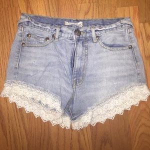 Free people jean shorts