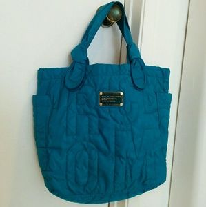 MARC JACOBS Pretty Nylon Lil Tate Tote Blue