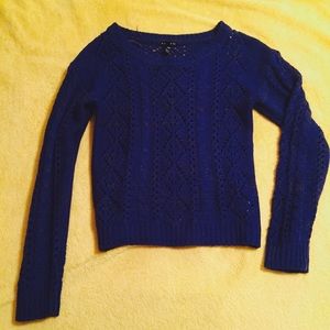 Royal Blue Thick Knit Sweater