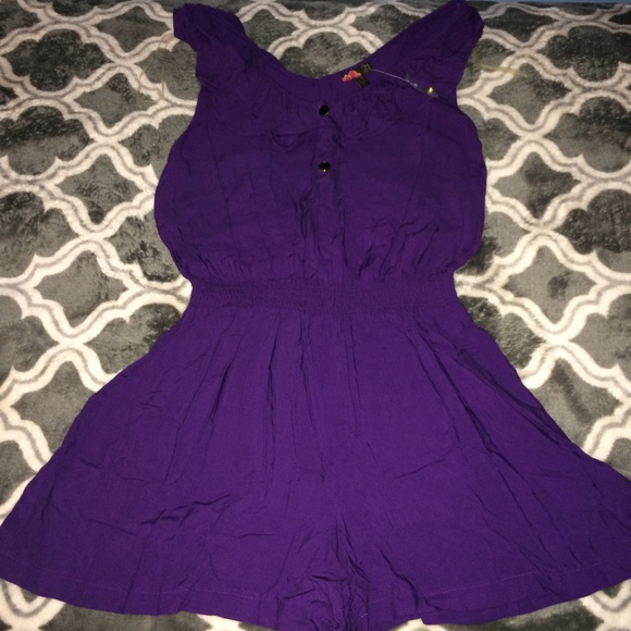 Purple romper