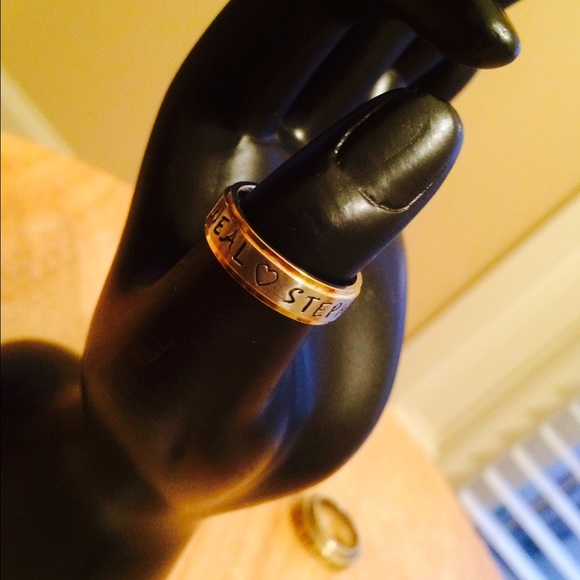 Stainless Steel Valentine Name Ring Custom