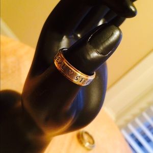 Stainless Steel Valentine Name Ring Custom