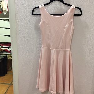 Soft pink dress with lace back