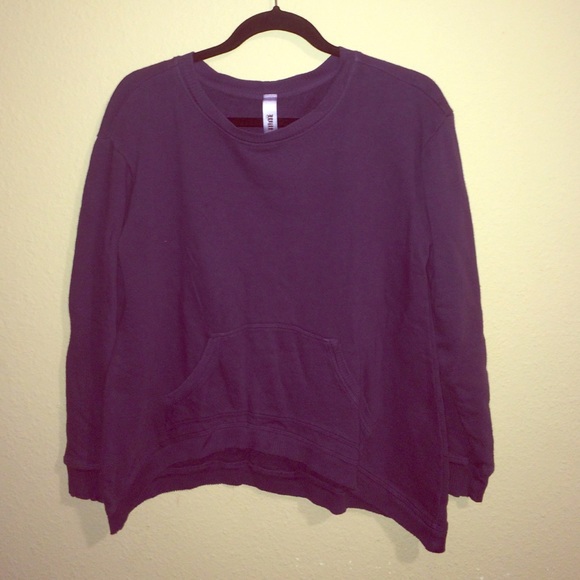 Purple crew neck sweater with pocket from wilt - Picture 1 of 1