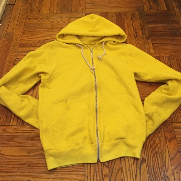 Yellow American Apparel Hoodie