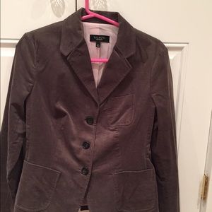 Talbots size 6 gray corduroy blazer