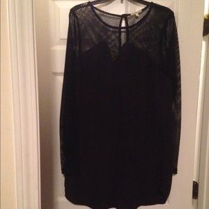 NWOT black shift dress