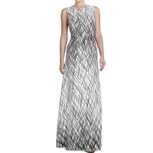 BCBG Chloey Sleeveless Printed Gown