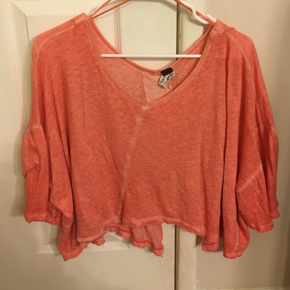 Free People Orange Top! Size S!