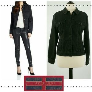 🎉HP🎉Liverpool Black Jean Jacket