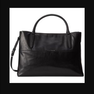 COACH soft leather satchel in black