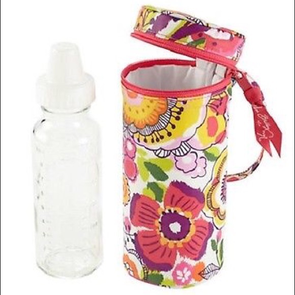 NWT Vera Bradley Drink Carrier in Clementine