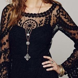 Black lace shirt