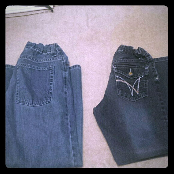 Girls Boot cut jeans - Old Navy and Wranglers