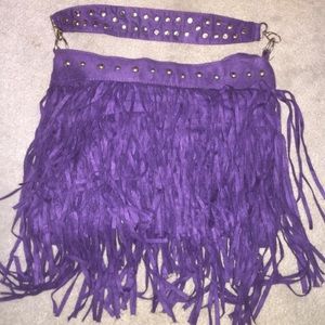 Purple Fringe Bag 💟