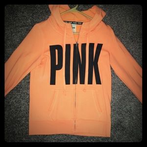VS Pink zip up hoodie