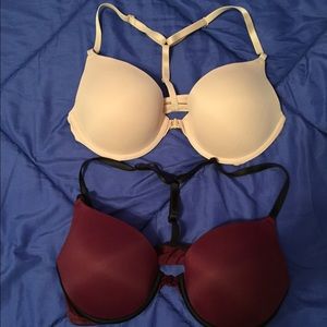 2 VS Pink T-Back Bras