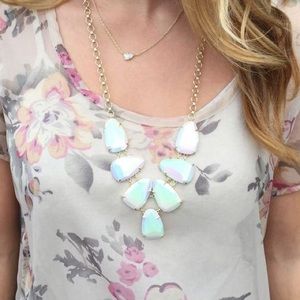 KENDRA SCOTT WHITE HARLIE NECKLACE