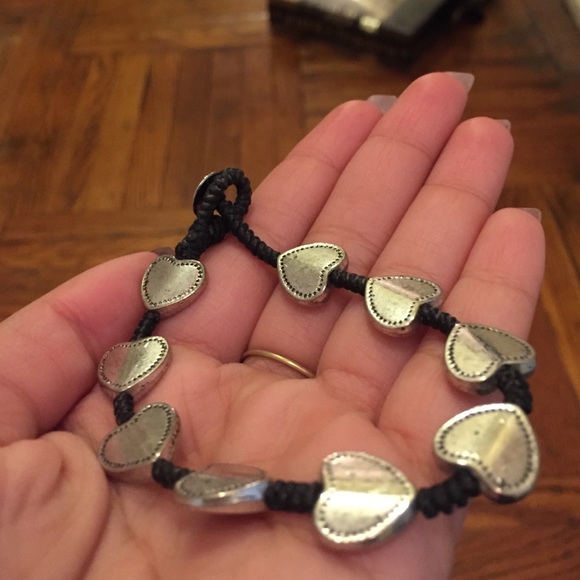 Heart charm bracelet