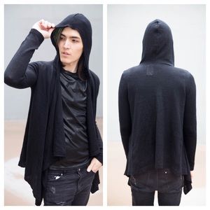 Forever 21 Sweaters - Final SaleBlack Drape Hooded Cardigan Sweater Hood Forever 21 Sweaters - Final SaleBlack Drape Hooded Cardigan Sweater Hood
