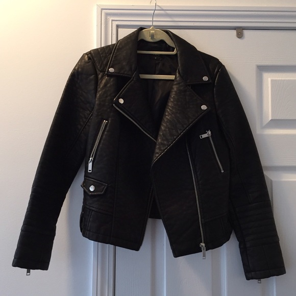 Faux leather jacket