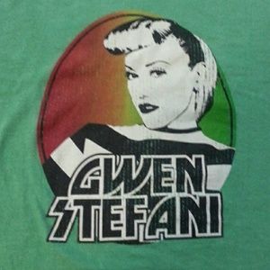 Gwen Stefani green sweet escape t-shirt small