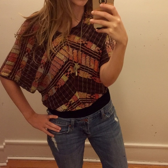 Free People Multicolor Knit Crop Top - Picture 2 of 2