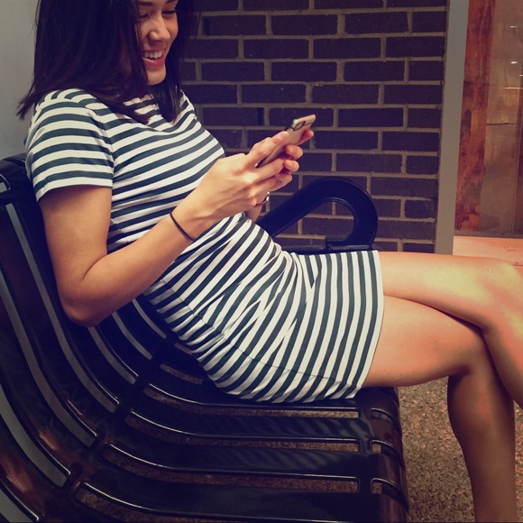 French Connection striped dress
