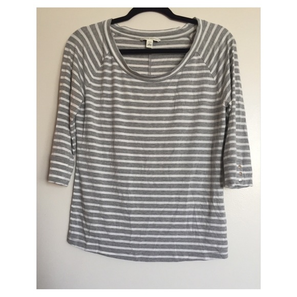 Banana Republic • Striped Long Sleeve Blouse