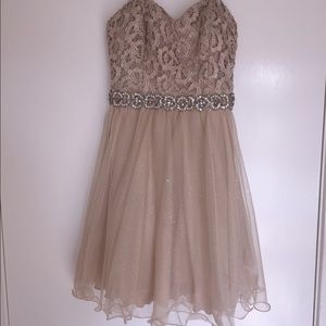 Champagne formal dress