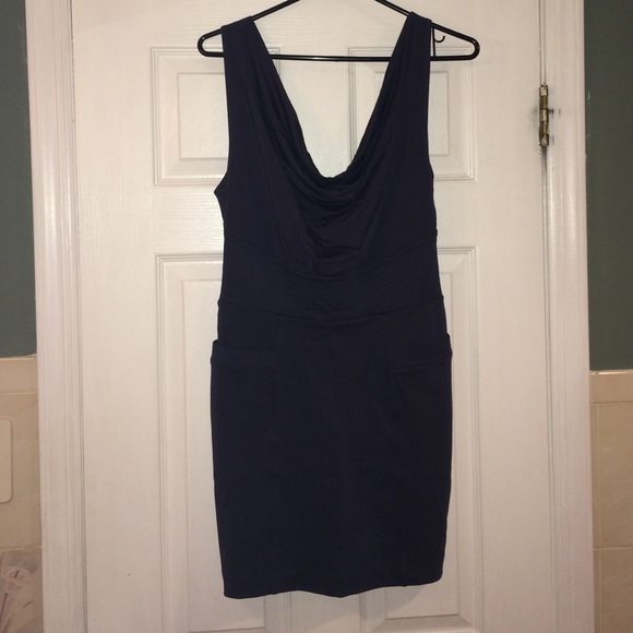 NWT- Bluish-Gray Wilster Cutout Mini dress