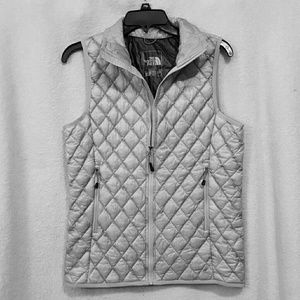 Silver North Face Vest