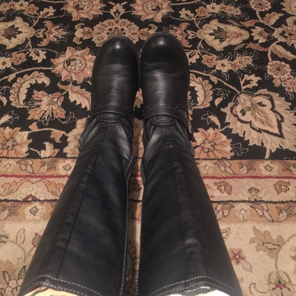 distressed extended calf 16 inches