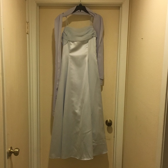 Blue Prom gown
