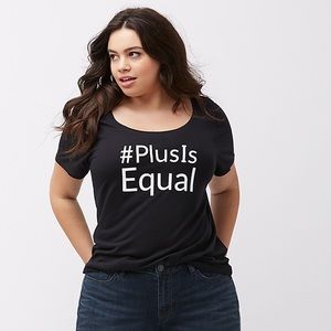 Lane Bryant #PlusIsEqual Tee Sz 18/20