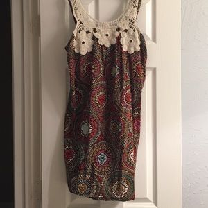 Hazel Long Shirt with croquet Detail on top