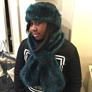 Faux Fur Head Wrap & Scarf Set