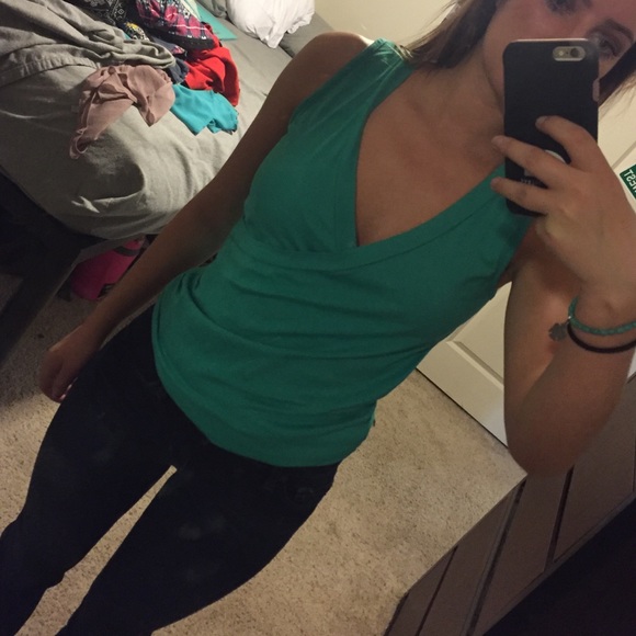 Green tank top