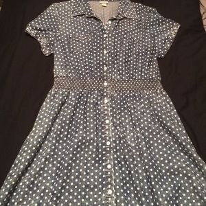 Mossimo "Denim" Polka Dot Dress
