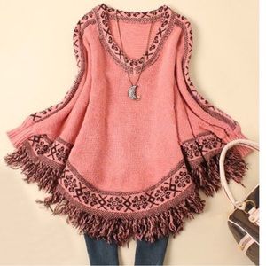 Tassel poncho