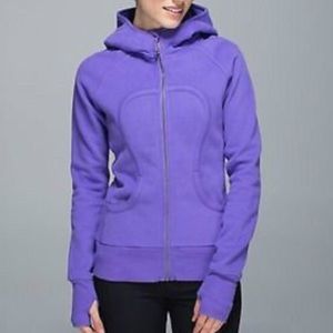 Purple zip up