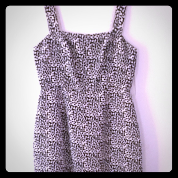 J Crew Silk Black, white / grey dress Collection