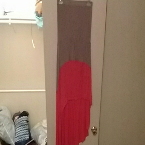 Long strapless dress