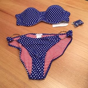 Jessica Simpson polka dot bikini