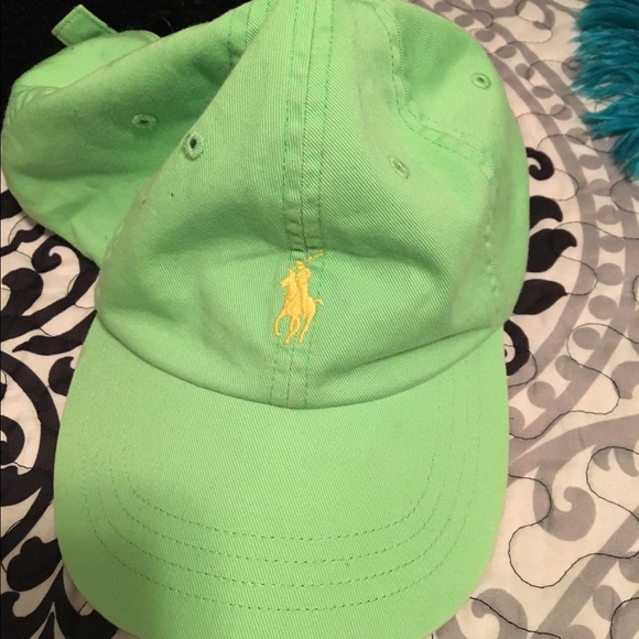 POLO lime green cap