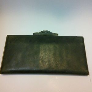 Fossil Army Green Clutch Wallet