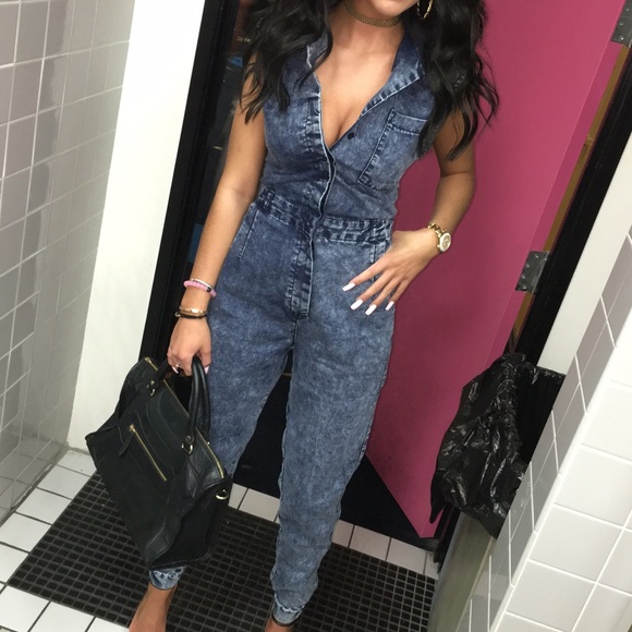 Lf denim jumpsuit