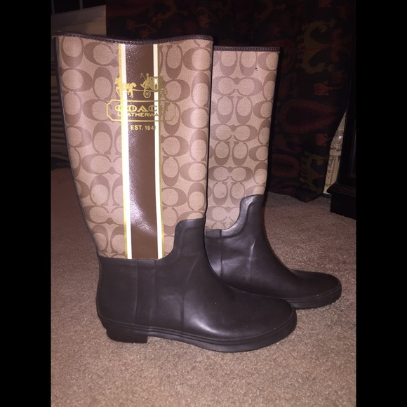 Coach rain boots