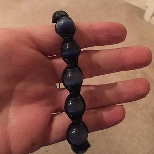 Dark blue macrame bracelet